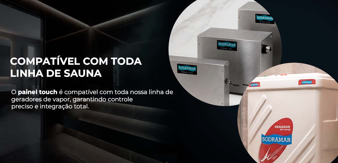 comando touch site gerador de vapor 5