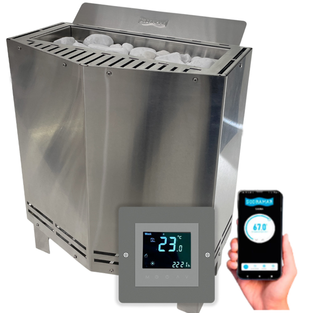 Gerador de Calor Inox Luxo para Sauna Seca