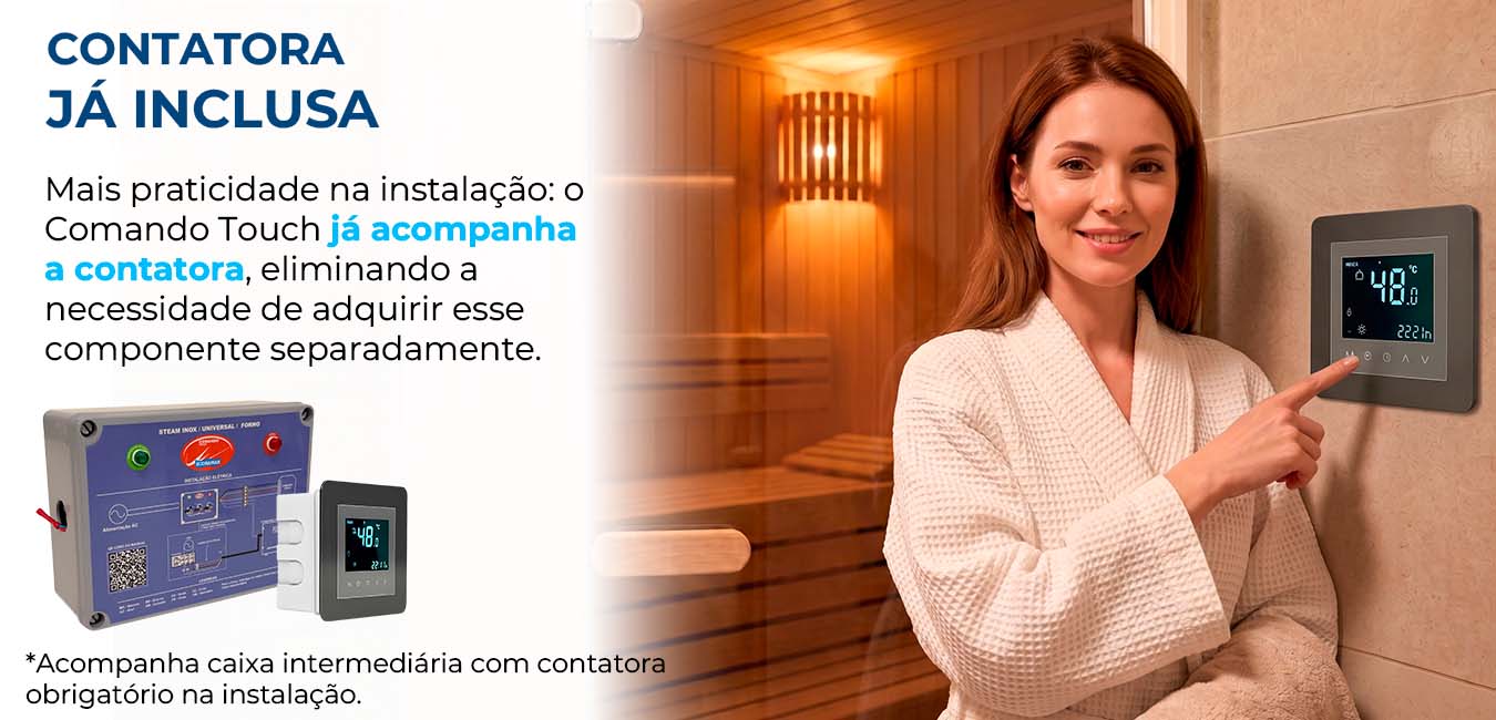 comando touch contatora
