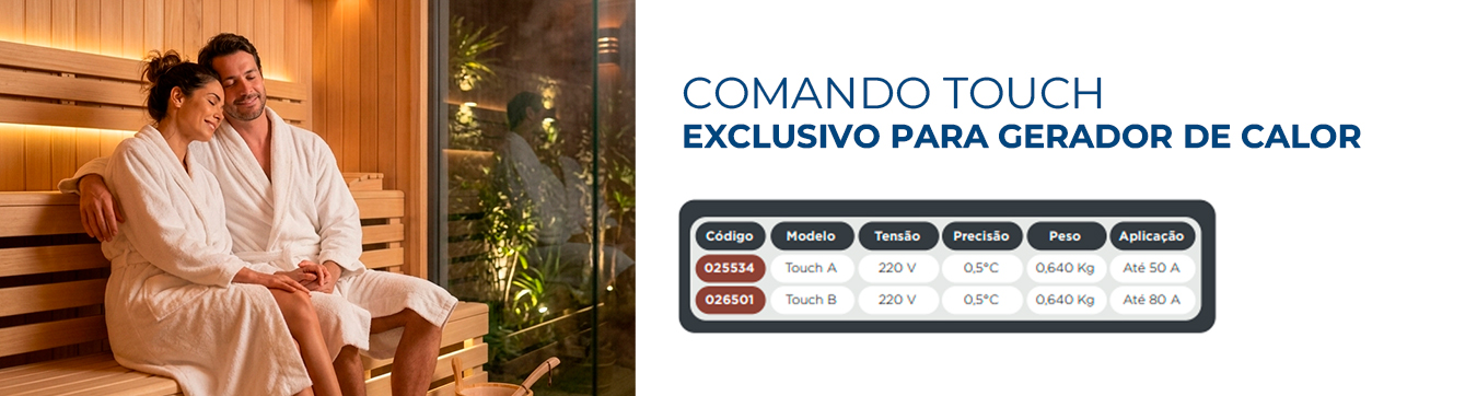 comando touch site 7 ajustado